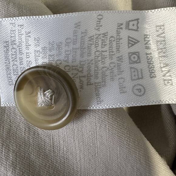 Everlane Womens Wide Leg Khaki Pants Size 6 Work Office Casual - Picture 4 of 4